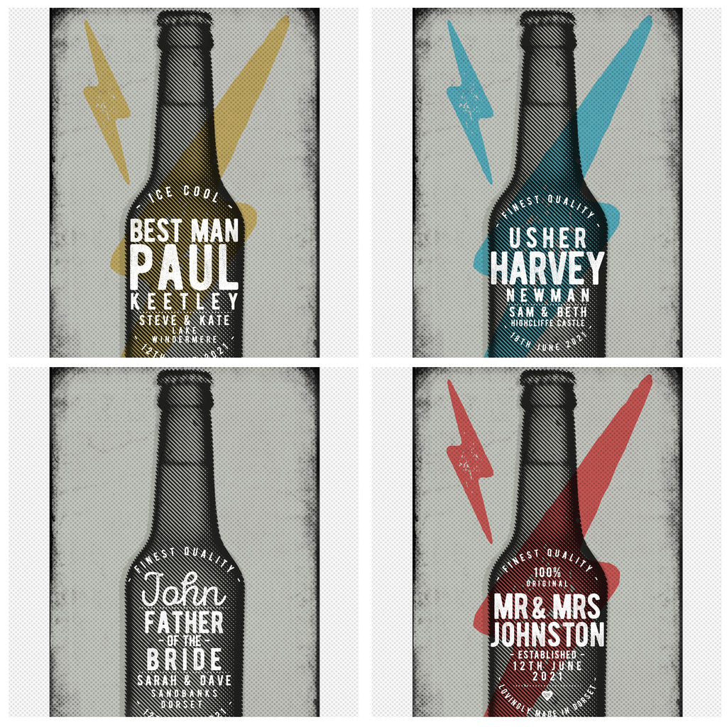 Personalised Father Of The Bride Beer Bottle Opener